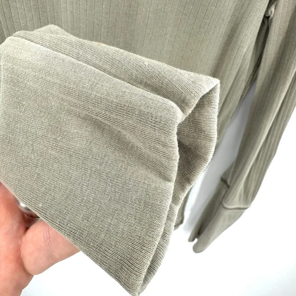 FREE PEOPLE Intimately Free Light Green Long Sleeve Turtleneck Size M